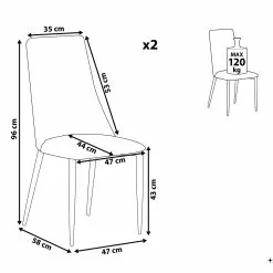 Beliani Eetkamerstoel Set Van 2 Fluweel Grijs CLAYTON -Exporteren Stoelen Winkel undef src sa picid 816632 type whitesh image scaled