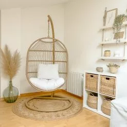 Beliani Hangstoel Met Standaard Rotan Natuurlijk ALBA 20 Beliani Hangstoel Met Standaard Rotan Natuurlijk ALBA -Exporteren Stoelen Winkel undef src sa picid 816676 type whitesh image scaled