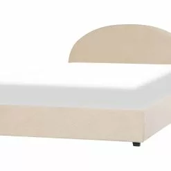 Beliani Tweepersoonsbed Stof Beige VAUCLUSE Verschillende Maten -Exporteren Stoelen Winkel undef src sa picid 820383 type whitesh image scaled