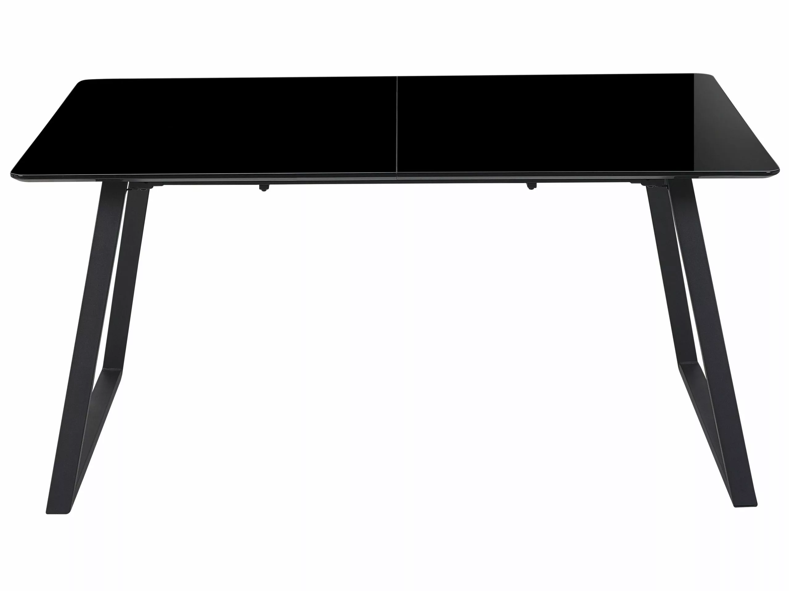 Beliani Eettafel Uitschuifbaar Zwart 150 / 180 X 90 TOURAN - Afbeelding 5