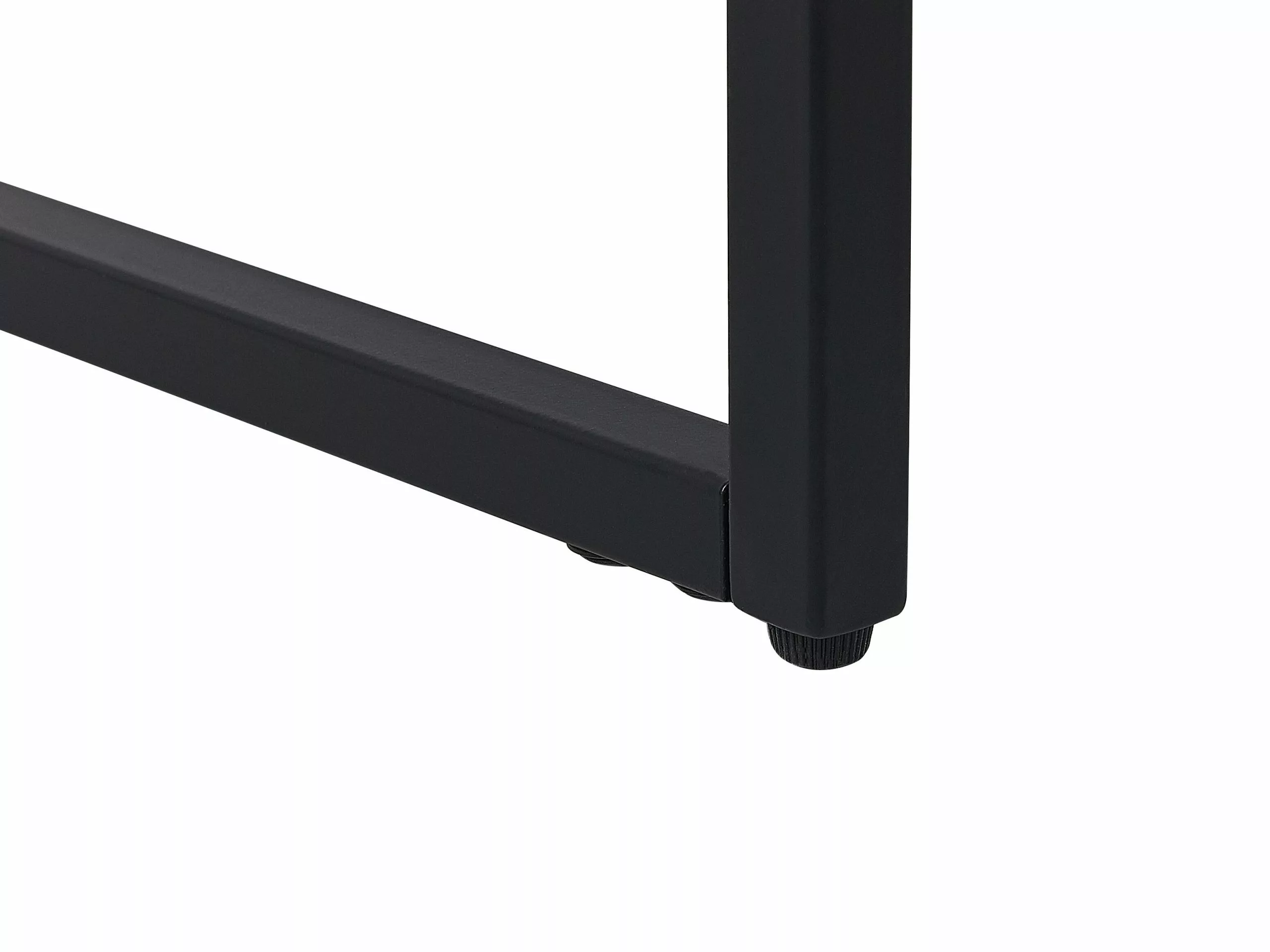 Beliani Salontafel Wit Marmerlook Met Zwart MERCED - Afbeelding 5