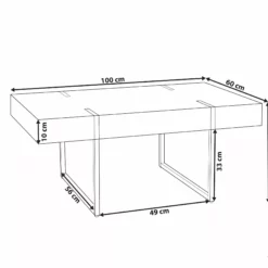 Beliani Salontafel Wit Marmerlook Met Zwart MERCED -Exporteren Stoelen Winkel undef src sa picid 820953 type whitesh image scaled
