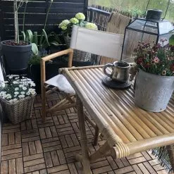 Beliani Balkonset Bamboehout Lichtbruin/cremewit MOLISE -Exporteren Stoelen Winkel undef src sa picid 821246 type whitesh image scaled