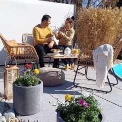 Beliani Loungeset 4-zits Rotan Beige/zwart MINORI -Exporteren Stoelen Winkel undef src sa picid 821322 type whitesh image 2 scaled