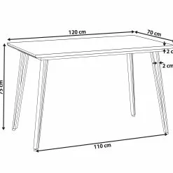 Beliani Eettafel Marmereffect Met Zilver 120 X 70 Cm GREYTON -Exporteren Stoelen Winkel undef src sa picid 821703 type whitesh image scaled