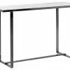 Beliani Consoletafel Marmerlook Wit/zilver PLANO -Exporteren Stoelen Winkel undef src sa picid 823496 type whitesh image