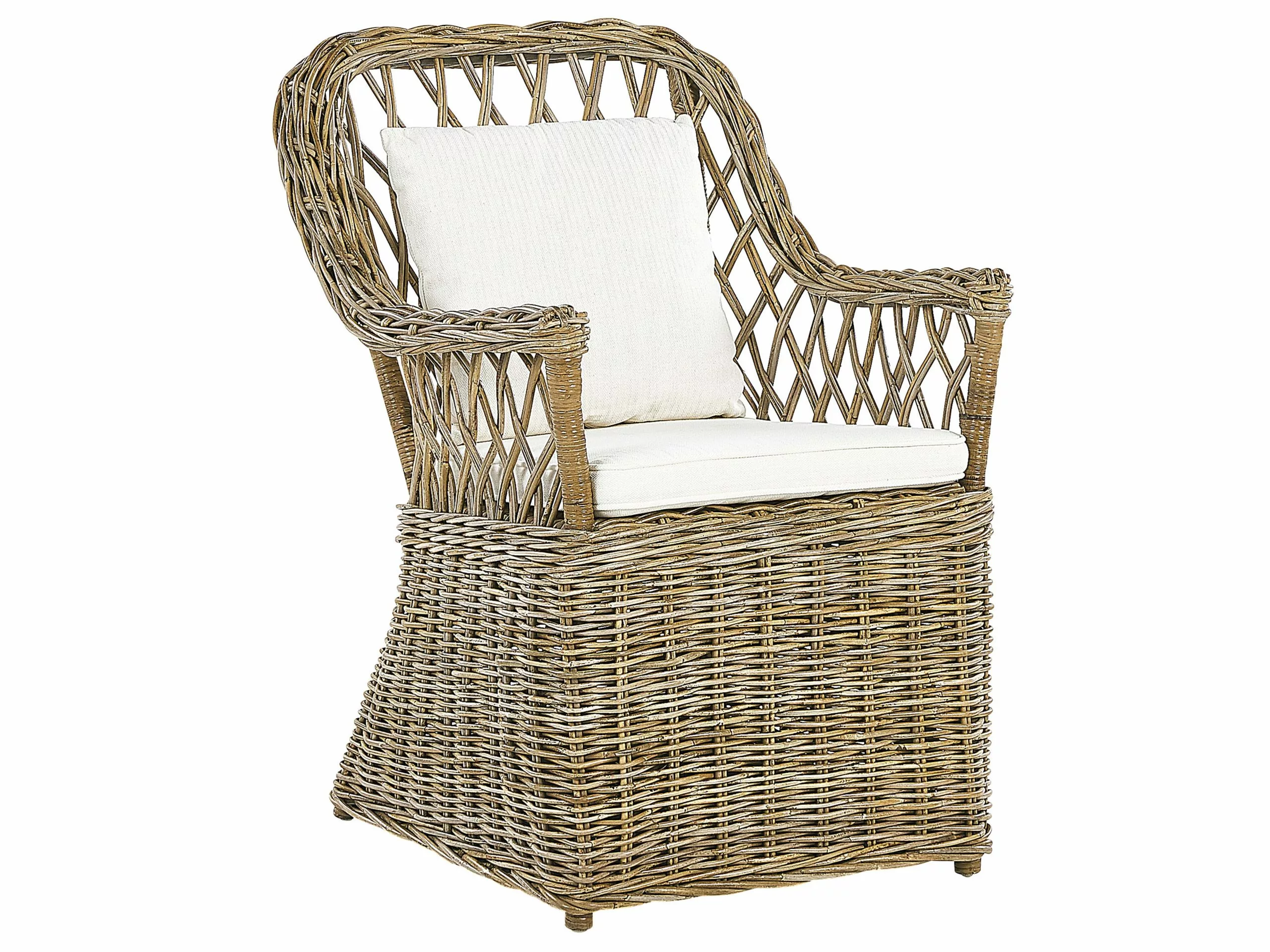 Beliani Tuinset 4-zits Rotan Naturel MAROS/OLBIA - Afbeelding 3