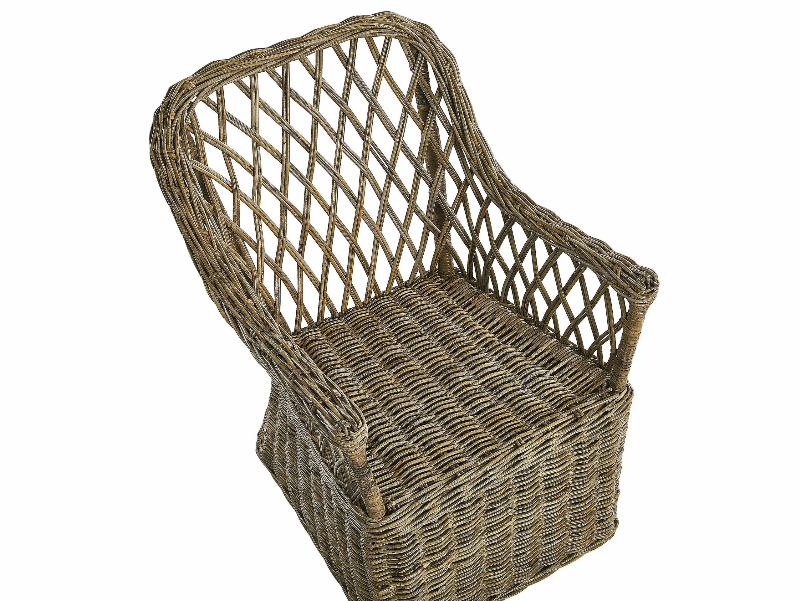 Beliani Tuinset 4-zits Rotan Naturel MAROS/OLBIA - Afbeelding 7