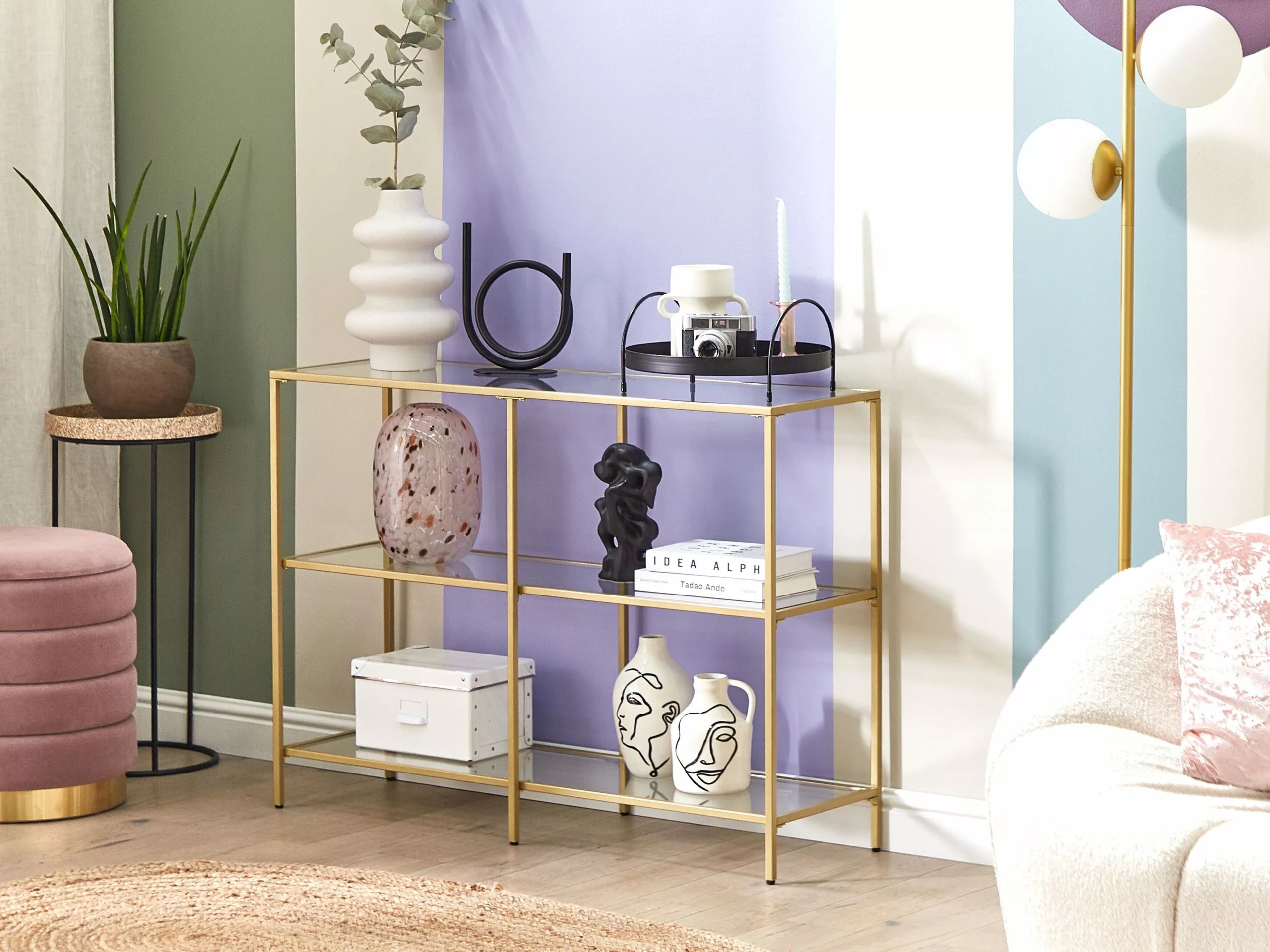 Beliani Consoletafel Goud ORETTA - Afbeelding 2