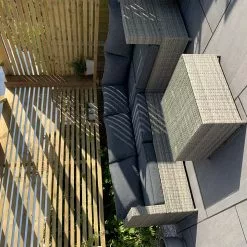 Beliani Loungeset 4-zits Rotan Grijs AVOLA -Exporteren Stoelen Winkel undef src sa picid 824278 type whitesh image scaled