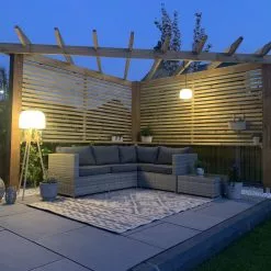 Beliani Loungeset 4-zits Rotan Grijs AVOLA -Exporteren Stoelen Winkel undef src sa picid 824279 type whitesh image scaled