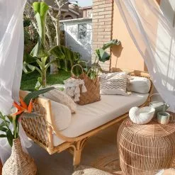 Beliani Tuinbank Rotan Natuurlijk/beige BALLAO -Exporteren Stoelen Winkel undef src sa picid 824775 type whitesh image 2 scaled