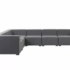 Beliani Loungeset 7-zits Stof Grijs Rechtszijdig AREZZO -Exporteren Stoelen Winkel undef src sa picid 825160 type whitesh image scaled