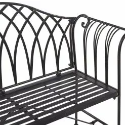 Beliani Tuinbank Metaal Zwart MILAZZO 13 Beliani Tuinbank Metaal Zwart MILAZZO -Exporteren Stoelen Winkel undef src sa picid 825344 type whitesh image scaled