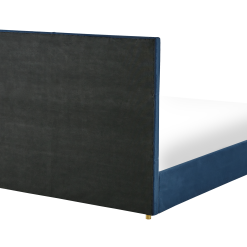 Beliani Fluwelen Tweepersoonsbed Ottomaan Bed Met Lades Blauw VERNOYES -Exporteren Stoelen Winkel undef src sa picid 825491 type whitesh image