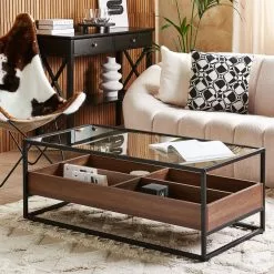 Beliani Salontafel Glas/hout WACO 13 Beliani Salontafel Glas/hout WACO -Exporteren Stoelen Winkel undef src sa picid 825561 type color image scaled