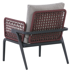 Beliani Loungeset 4-zits Aluminium Zwart/grijs SCIACCA -Exporteren Stoelen Winkel undef src sa picid 825652 type whitesh image