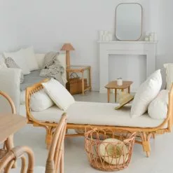 Beliani Tuinbank Rotan Natuurlijk/beige BALLAO -Exporteren Stoelen Winkel undef src sa picid 825714 type whitesh image 2 scaled