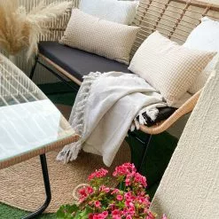 Beliani Loungeset 4-zits Rotan Beige/zwart MINORI -Exporteren Stoelen Winkel undef src sa picid 826321 type whitesh image 2 scaled