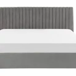 Beliani Bed Fluweel Grijs Met Opbergruimte In Diverse Formaten VION -Exporteren Stoelen Winkel undef src sa picid 826764 type whitesh image scaled