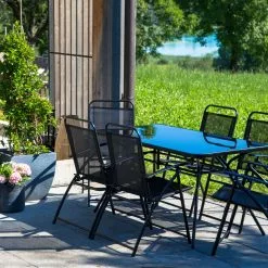 Beliani Tuinstoel Set Van 6 Staal Zwart LIVO 15 Beliani Tuinstoel Set Van 6 Staal Zwart LIVO -Exporteren Stoelen Winkel undef src sa picid 826845 type whitesh image scaled