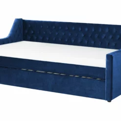 Beliani Slaapbank Fluweel Blauw MONTARGIS -Exporteren Stoelen Winkel undef src sa picid 827006 type whitesh image scaled