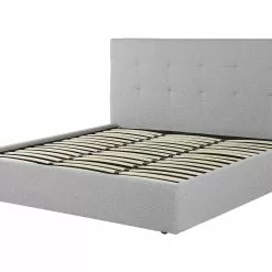 Beliani Bed Stof Grijs Met Opbergruimte In Diverse Formaten LORIENT -Exporteren Stoelen Winkel undef src sa picid 827032 type whitesh image scaled