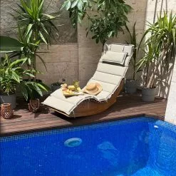 Beliani Ligstoel Acaciahout Taupe BRESCIA -Exporteren Stoelen Winkel undef src sa picid 827573 type whitesh image scaled