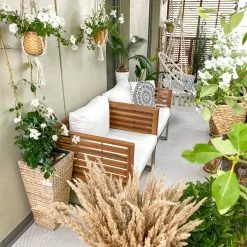 Beliani Loungeset 4-zits Acaciahout Wit BERMUDA -Exporteren Stoelen Winkel undef src sa picid 828674 type whitesh image 1 scaled