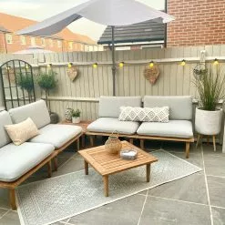 Beliani Loungeset 4-zits Acaciahout Lichtgrijs FRASCATI -Exporteren Stoelen Winkel undef src sa picid 828720 type whitesh image scaled