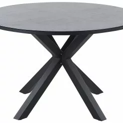 Beliani Tuintafel Grijs Met Zwart ⌀ 120 Cm MALETTO -Exporteren Stoelen Winkel undef src sa picid 828784 type whitesh image scaled