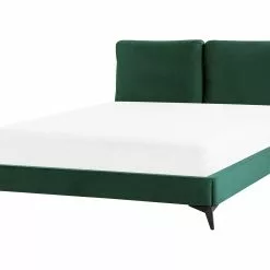 Beliani Bed Fluweel Groen In Diverse Formaten MELLE