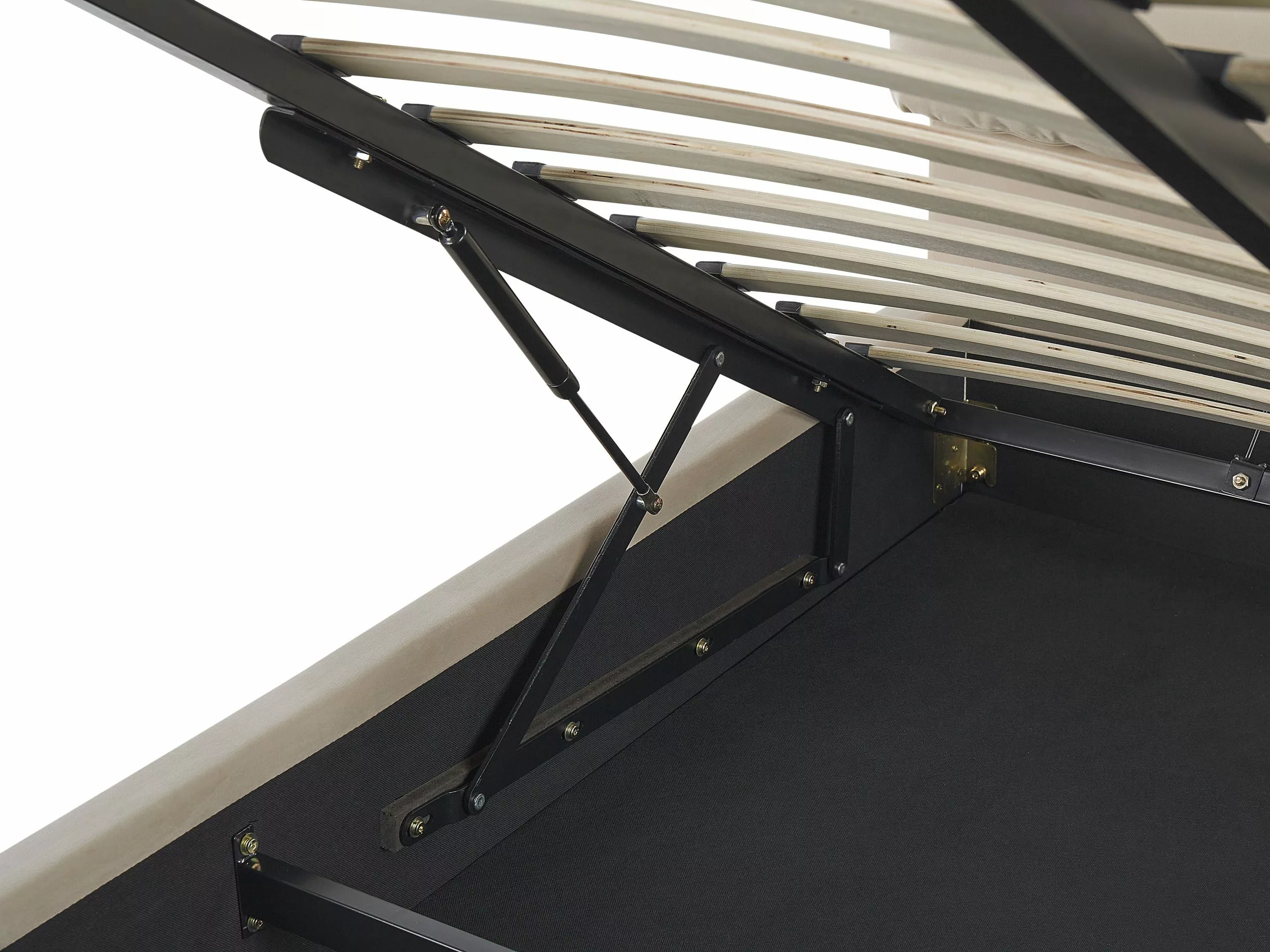 Beliani Bed Fluweel Beige In Diverse Formaten BATILLY - Afbeelding 9