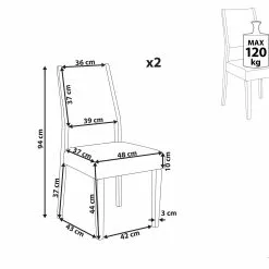 Beliani Eetkamerstoel Set Van 2 Donkerhout ELMIRA -Exporteren Stoelen Winkel undef src sa picid 832016 type whitesh image scaled