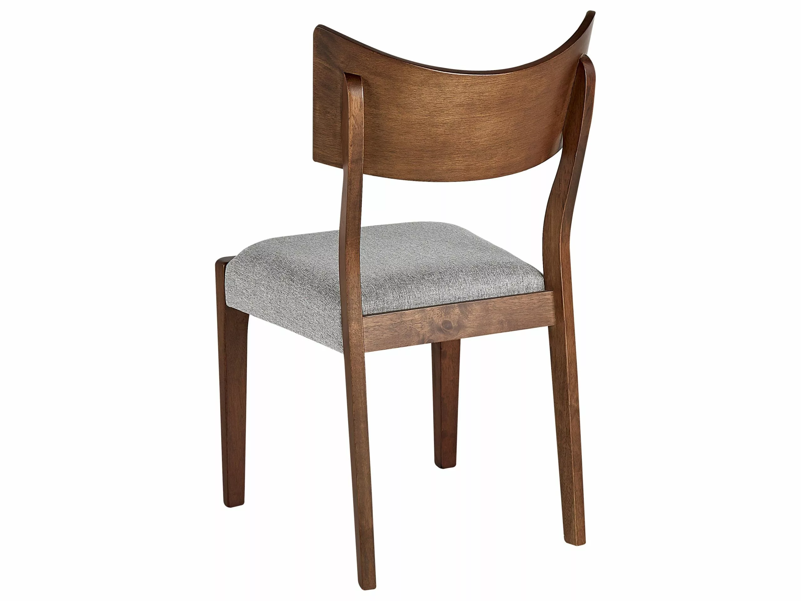 Beliani Eetkamerstoel Set Van 2 Donkerhout EDEN - Afbeelding 7