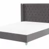 Beliani Bed Fluweel Grijs In Diverse Formaten LUBBON -Exporteren Stoelen Winkel undef src sa picid 832329 type whitesh image
