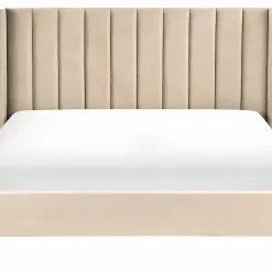 Beliani Bed Fluweel Beige In Diverse Formaten VILETTE -Exporteren Stoelen Winkel undef src sa picid 832597 type whitesh image scaled