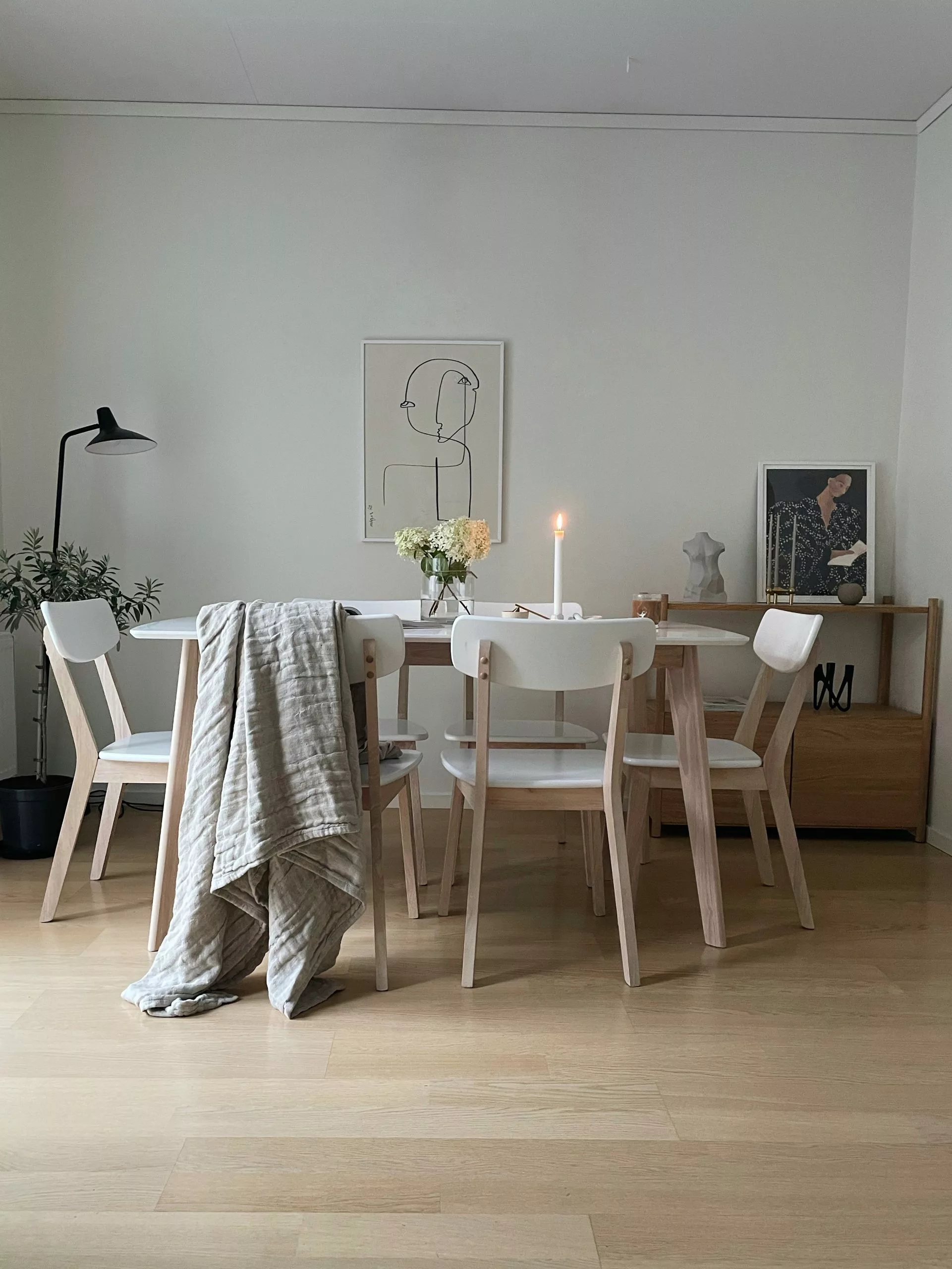 Beliani Eettafel Wit 150 X 90 Cm SANTOS - Afbeelding 4