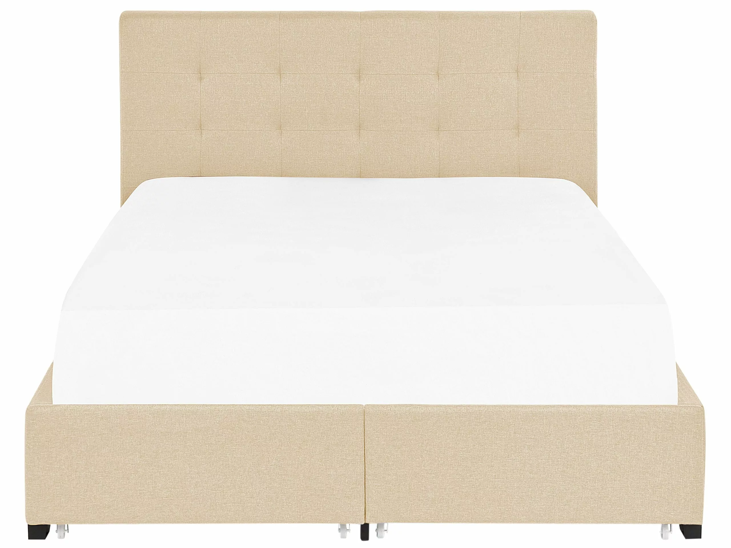 Beliani Bed Stof Beige Met Opbergruimte In Diverse Formaten LA ROCHELLE - Afbeelding 6