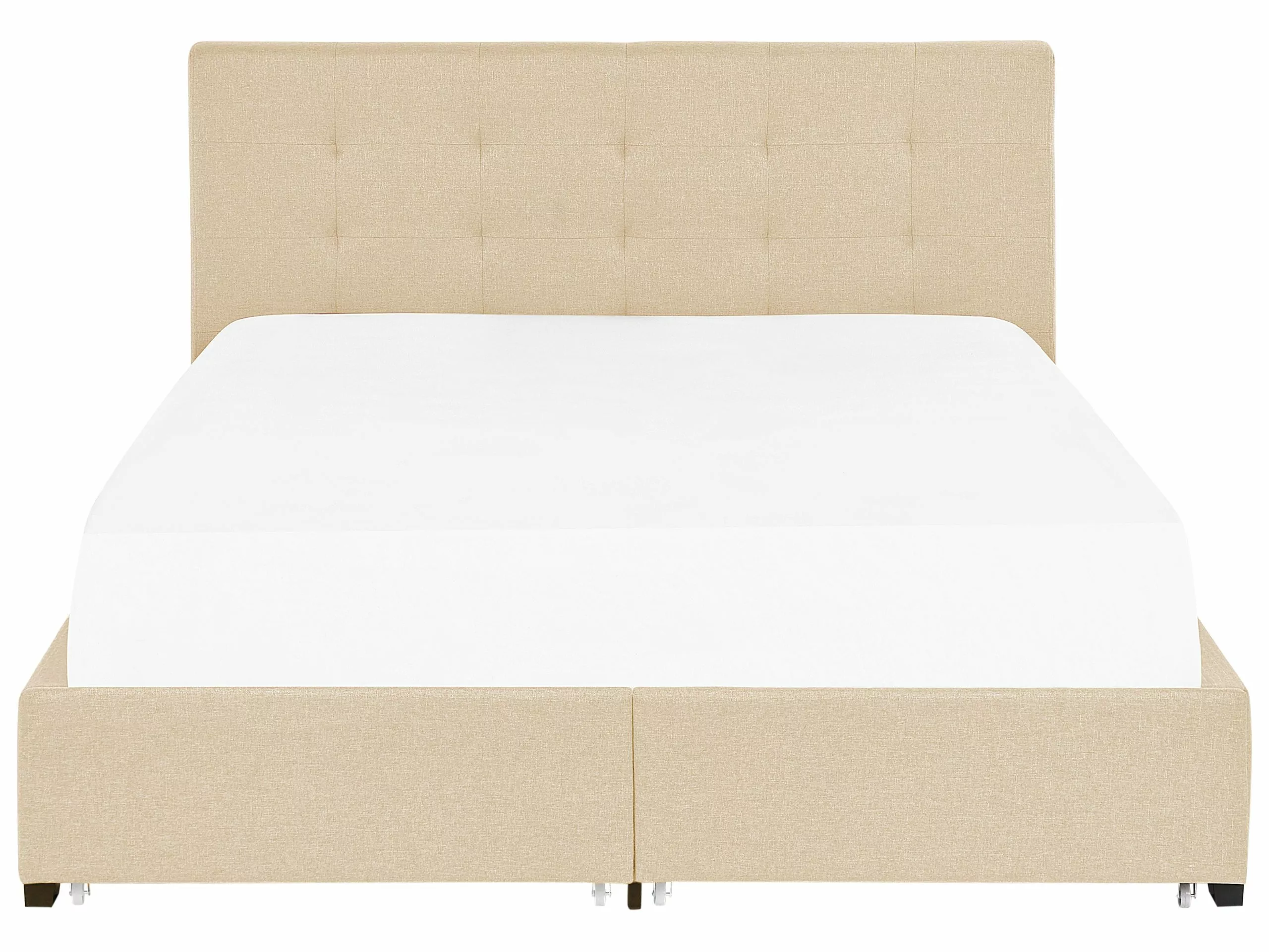 Beliani Bed Stof Beige Met Opbergruimte In Diverse Formaten LA ROCHELLE - Afbeelding 6