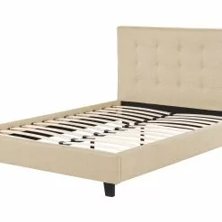Beliani Bed Stof Beige In Diverse Formaten LA ROCHELLE 16 Beliani Bed Stof Beige In Diverse Formaten LA ROCHELLE -Exporteren Stoelen Winkel undef src sa picid 833088 type whitesh image scaled