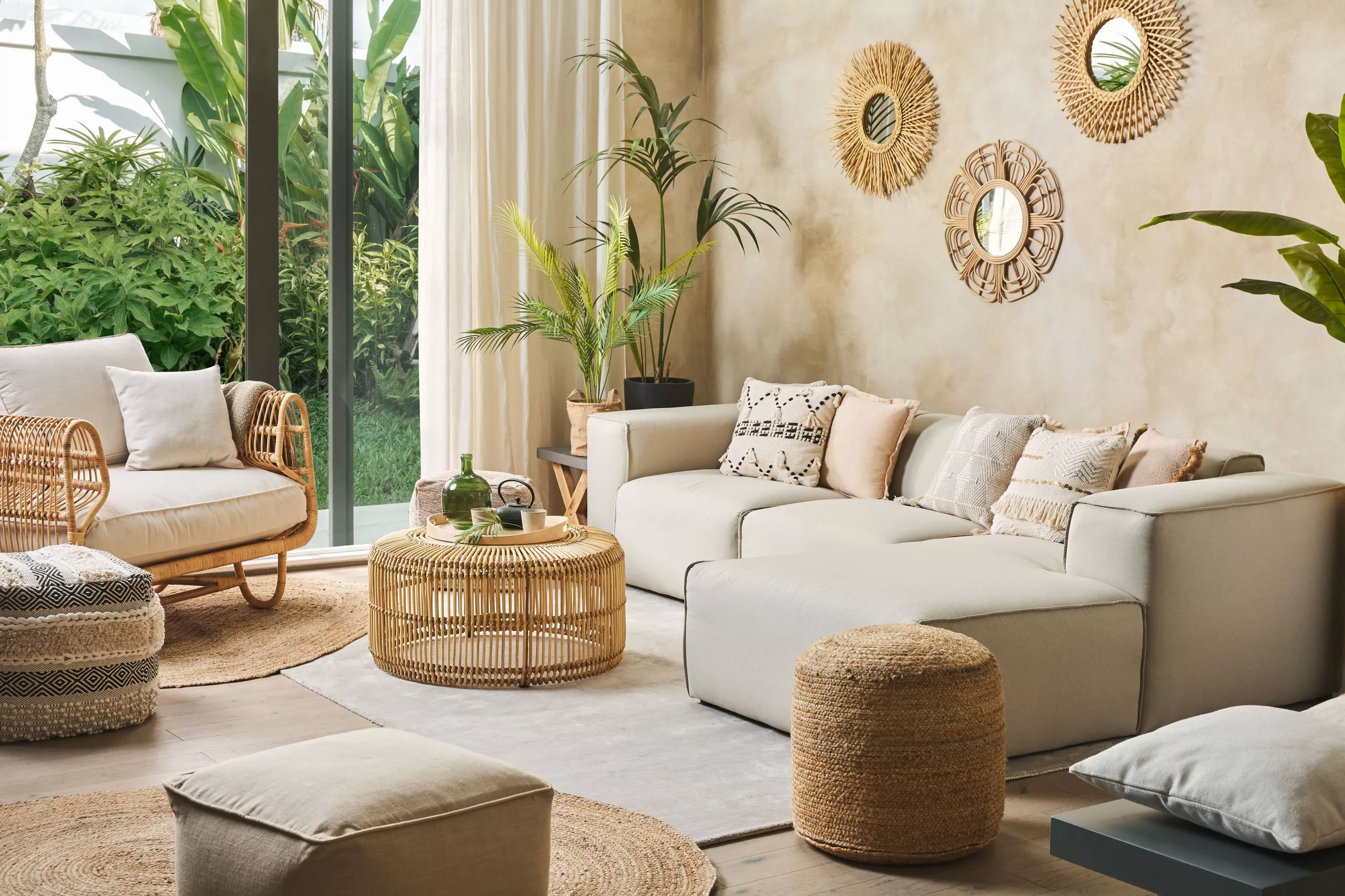 Beliani Fauteuil Rotan Natuurlijk DOLCEDO - Afbeelding 5