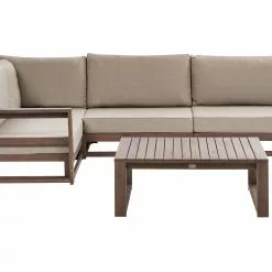 Beliani Loungeset 4-zits Acaciahout Lichtbruin Linkszijdig TIMOR II -Exporteren Stoelen Winkel undef src sa picid 834118 type whitesh image scaled