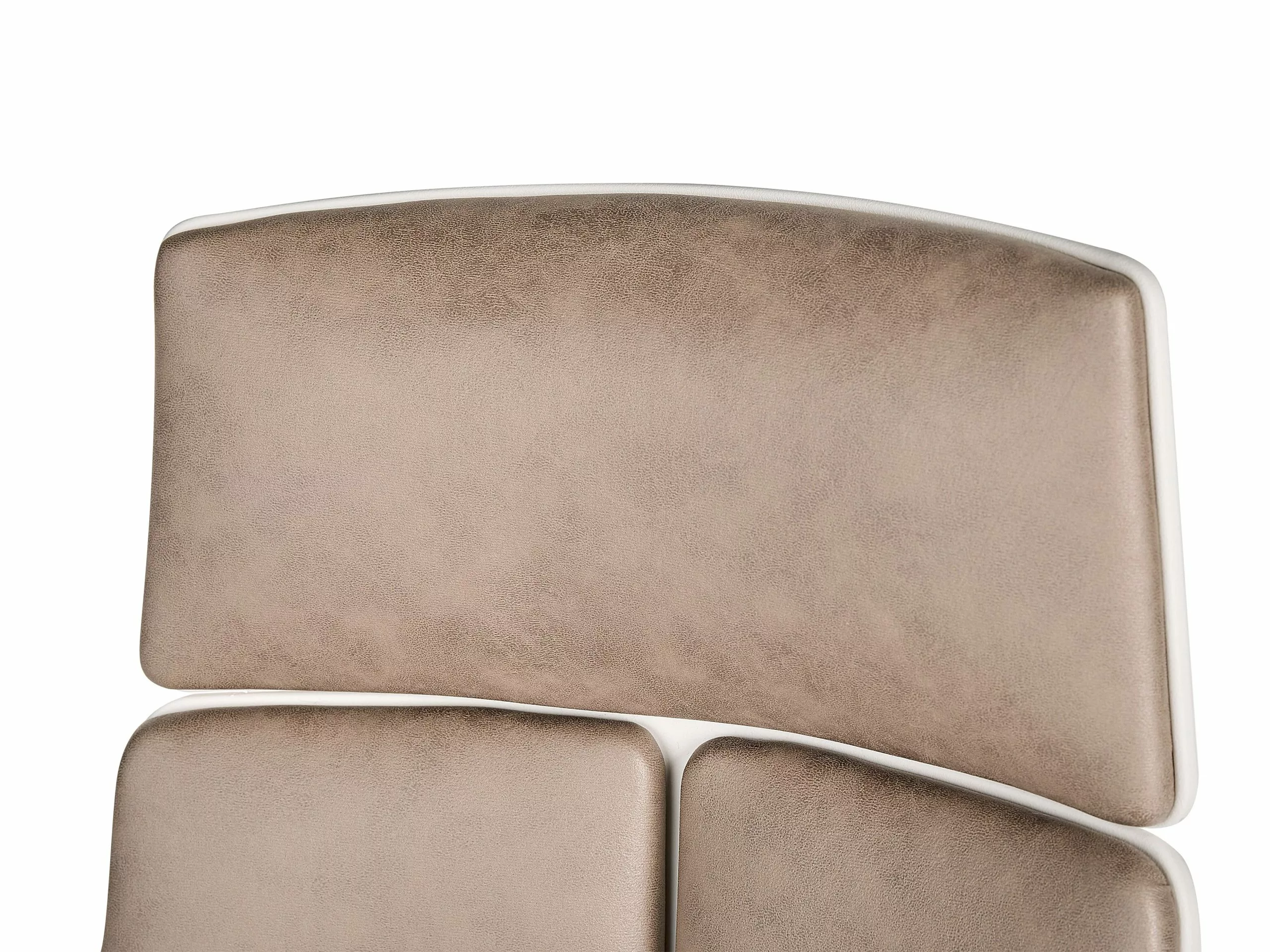 Beliani Bureaustoel Taupe En Wit DELIGHT 12 Beliani Bureaustoel Taupe En Wit DELIGHT - Afbeelding 10