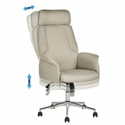 Beliani Bureaustoel Beige PILOT 18 Beliani Bureaustoel Beige PILOT -Exporteren Stoelen Winkel undef src sa picid 834208 type whitesh image scaled