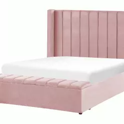 Beliani Bed Fluweel Roze Met Opbergruimte In Diverse Formaten NOYERS 14 Beliani Bed Fluweel Roze Met Opbergruimte In Diverse Formaten NOYERS -Exporteren Stoelen Winkel undef src sa picid 834490 type whitesh image scaled