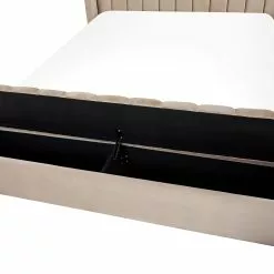 Beliani Bed Fluweel Beige Met Opbergruimte In Diverse Formaten NOYERS -Exporteren Stoelen Winkel undef src sa picid 834508 type whitesh image scaled