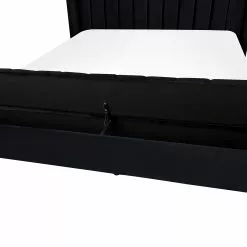 Beliani Bed Fluweel Zwart Met Opbergruimte In Diverse Formaten NOYERS -Exporteren Stoelen Winkel undef src sa picid 834584 type whitesh image scaled