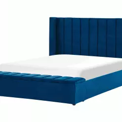 Beliani Bed Fluweel Blauw Met Opbergruimte In Diverse Formaten NOYERS -Exporteren Stoelen Winkel undef src sa picid 834708 type whitesh image scaled