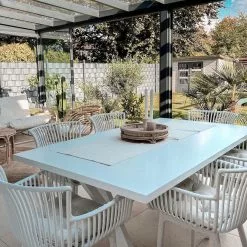 Beliani Eettafel Wit 180 X 100 Cm LISALA -Exporteren Stoelen Winkel undef src sa picid 834769 type whitesh image scaled